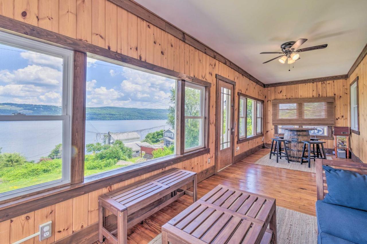 Watkins Glen Lakeview Cottage With Waterfall! Exterior photo